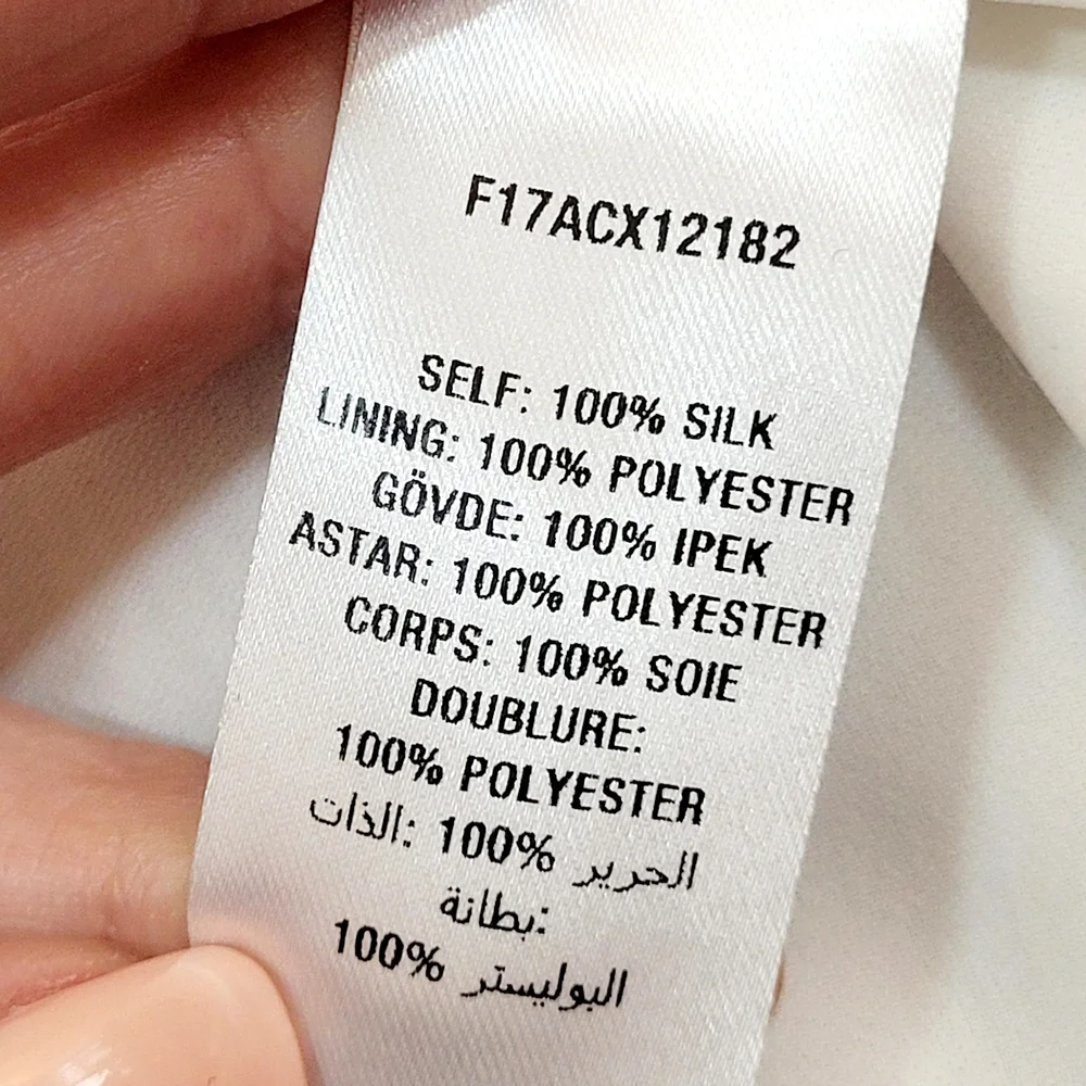 OPENING CEREMONY Off The Shoulder Ivory Silk Chiffon Ruffle Blouse 10 - Picture 8 of 11